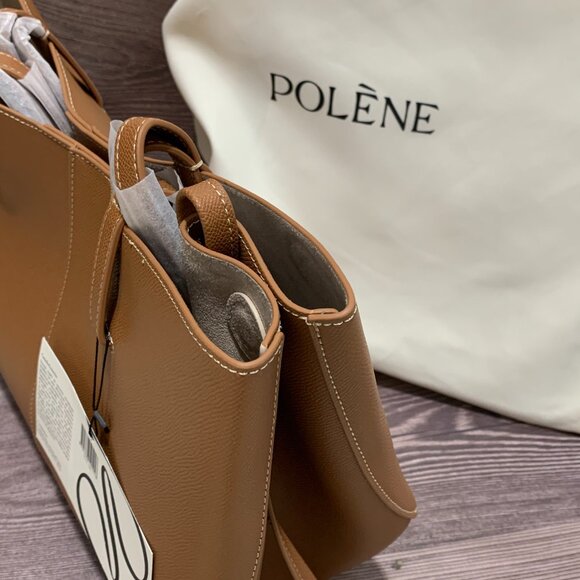 Polaine bag leather brown shoulder pouch - Picture 3 of 4